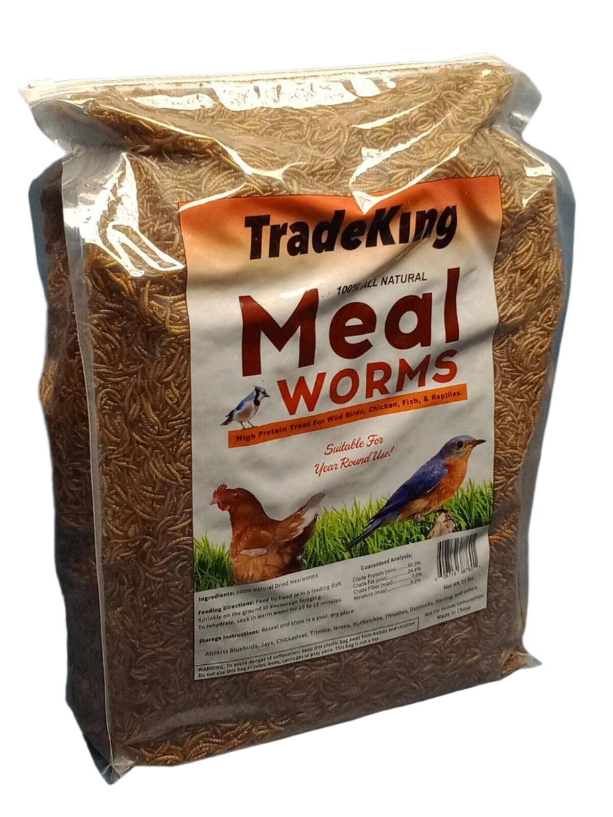 Tradeking Tradeking Dried Mealworms Wild Bird Food - 11 Lb