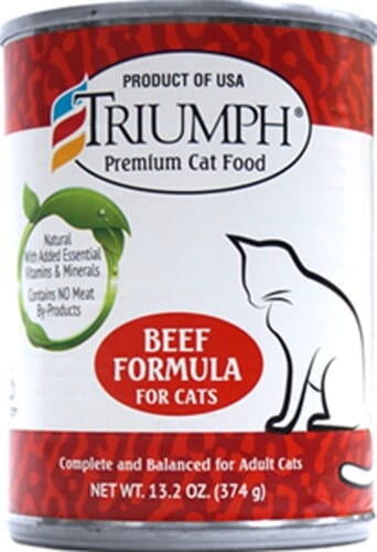 Triumph Natural Beef Canned Cat Food - 13 oz - Case of 12