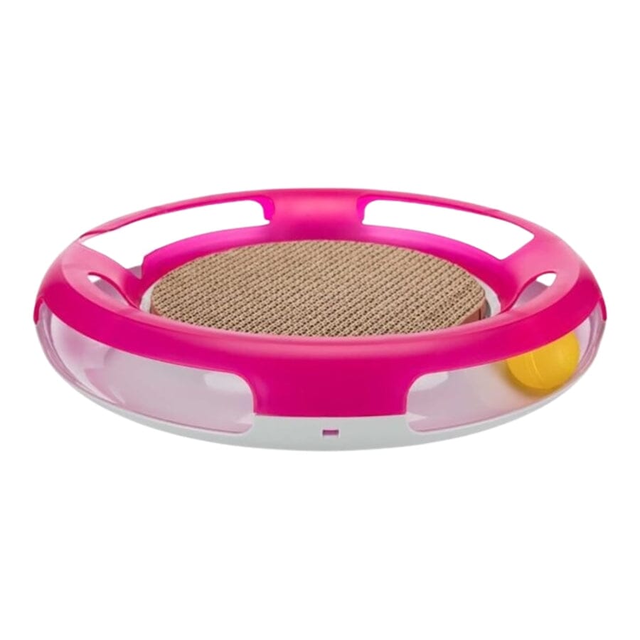 Trixie Pet Products Race and Scratch Ball Track and Scratcher Interactive Cat Toy