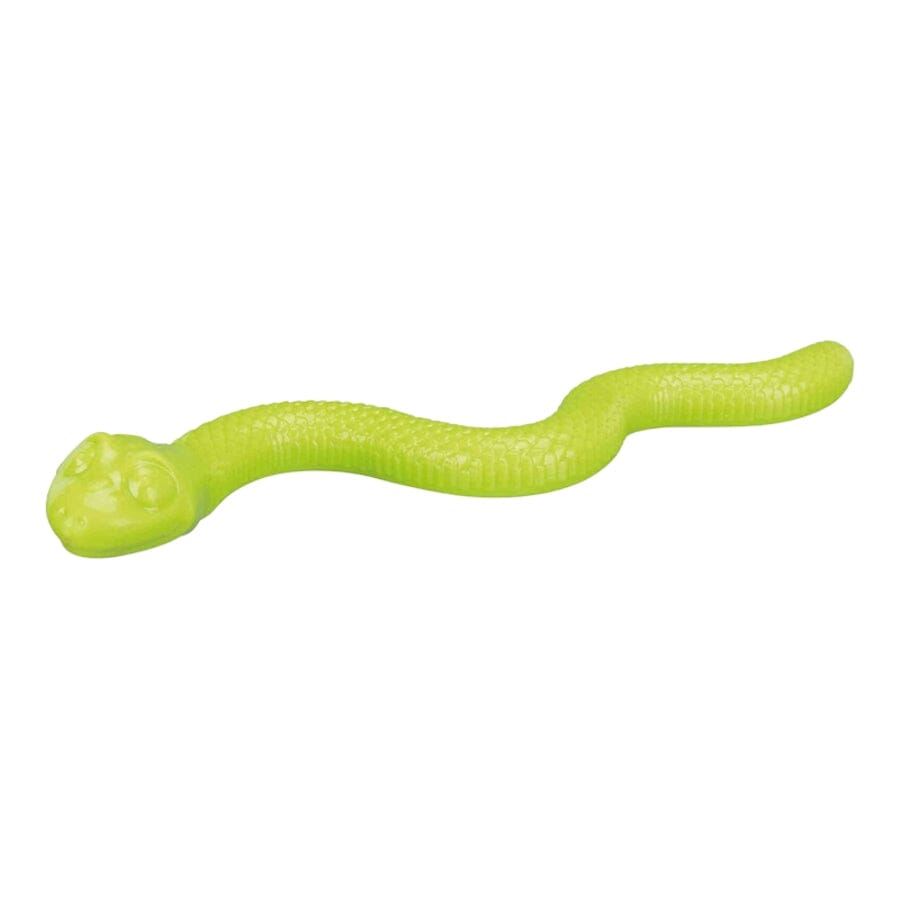 Trixie Pet Products Snack Snake Treat Inserting and Stuffable Rubber Snake Dog Toy Feeder - 16.5 Inches