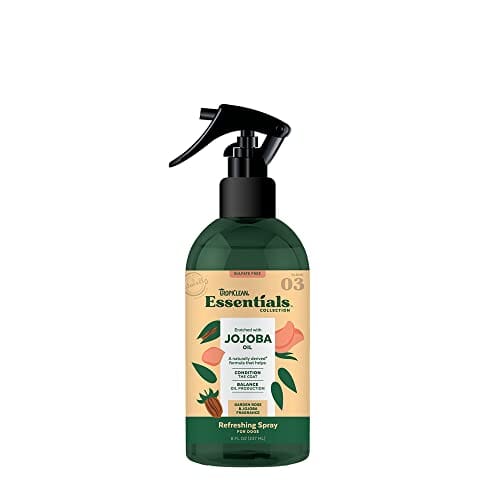 Tropiclean Essentials Collection Jojoba Oil and Garden Rose Deodorizing and Refreshing Dog Spray - 8 Oz Default Title