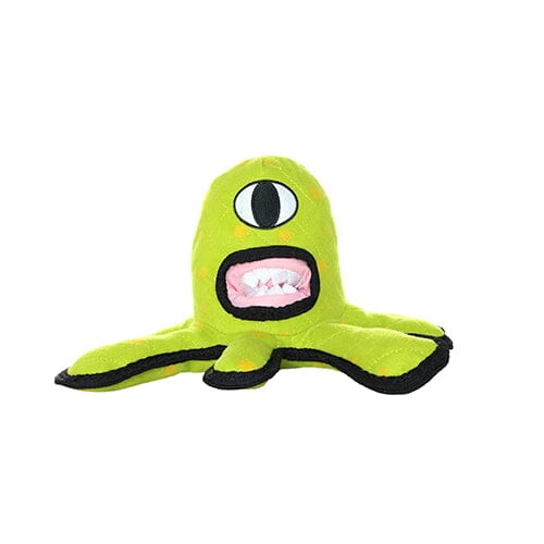 Tuffy Alien Reinforced Durable Squeak and Floating Plush Dog Toy - Green Default Title