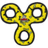 Tuffy Junior 3-Way Tug Reinforced Durable Bone-Pattern Squeak and Fetch Floating Dog Toy - Yellow Default Title