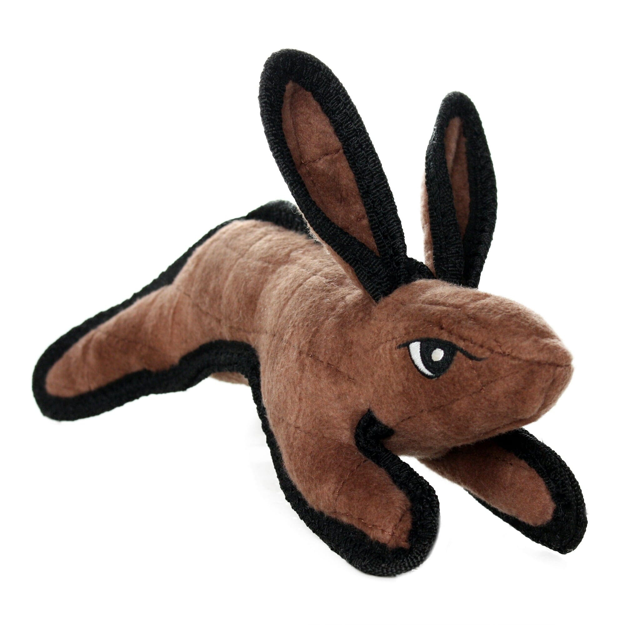Tuffy Junior Barnyard Rabbit Reinforced Durable Squeak and Floating Plush Dog Toy - Brown Default Title