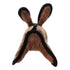 Tuffy Junior Barnyard Rabbit Reinforced Durable Squeak and Floating Plush Dog Toy - Brown