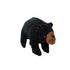 Tuffy Junior Zoo Black Bear Reinforced Durable Squeak and Floating Plush Dog Toy Default Title