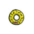 Tuffy's Junior Ring Bone-Patterned Float and Squeak Nylon and Plush Fetch Dog Toy - Yellow - Small  