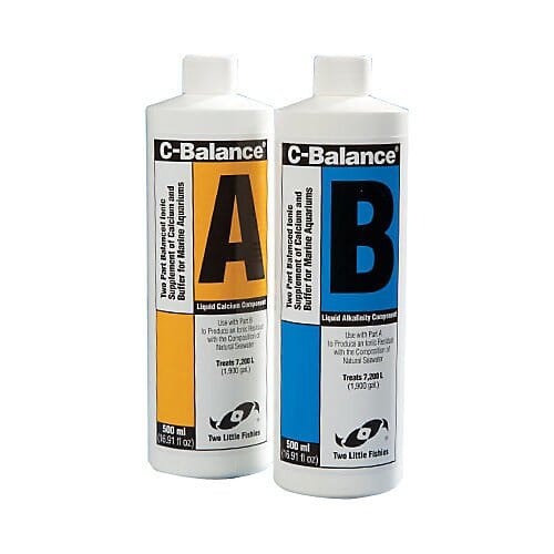 Two Little Fishies C-Balance A and B 2-Part Calcium Buffer Supplement for Saltwater Aquarium- 1 Gallon - 2 Pack Default Title
