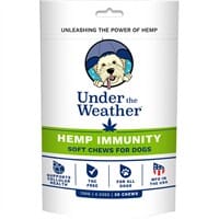 Under the Weather Hemp Chews Immunity Chewy Dog Supplements - 30 Count