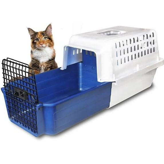 Van Ness Calm Carrier with E-Z Load Sliding Drawer Cat Kennel - Up to 20 Lbs - L:20 X W:14 X H:13 Inches Default Title
