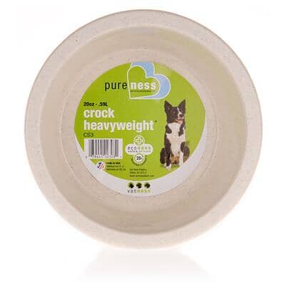 Van Ness Heavyweight Crock-Style Dish Bowl for Large-Breed Dogs Large - 52 Oz