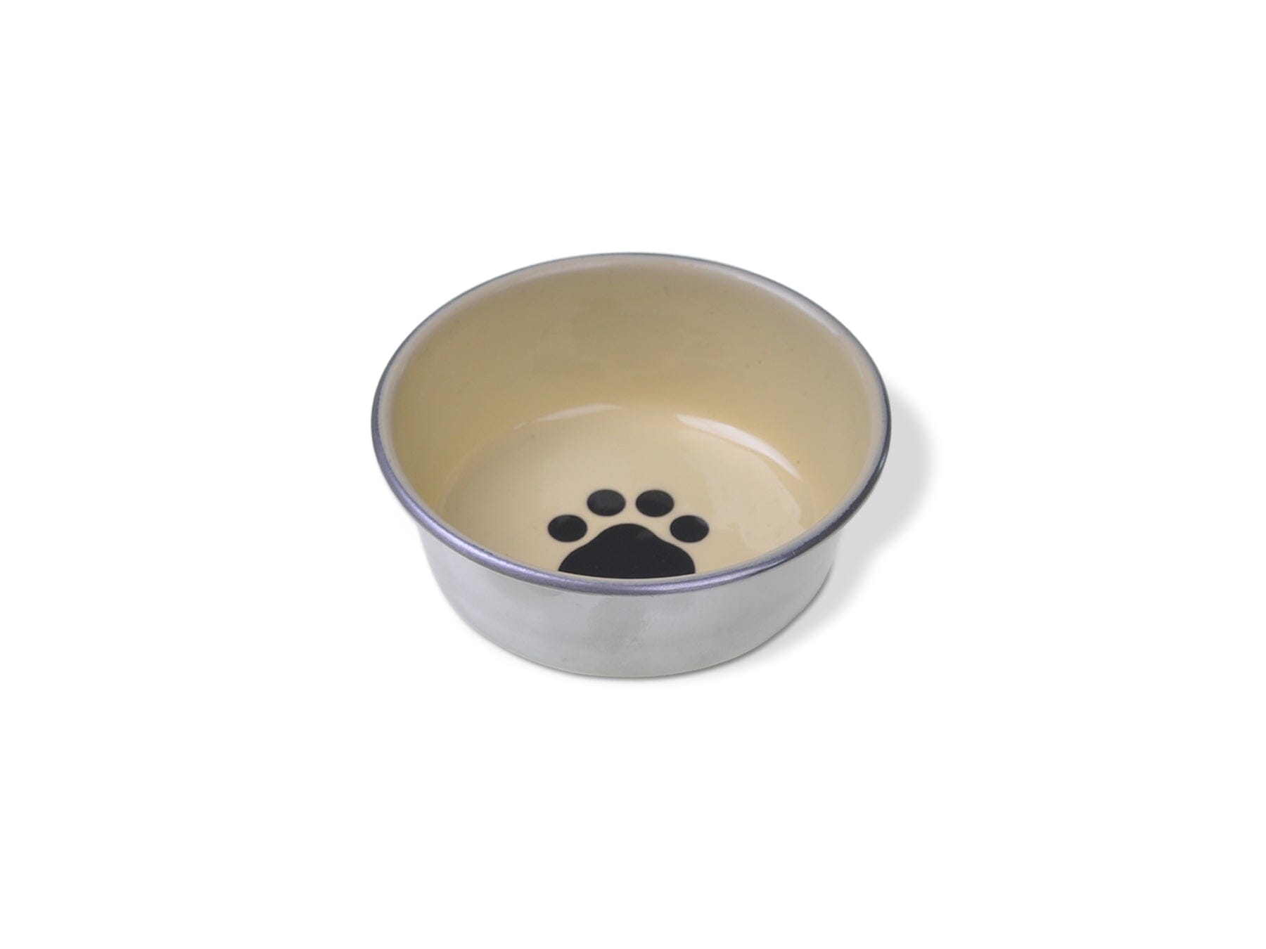 Van Ness Non-Skid Stainless Steel Paw-Print Pattern Cat and Dog Bowl - 8 Oz Default Title