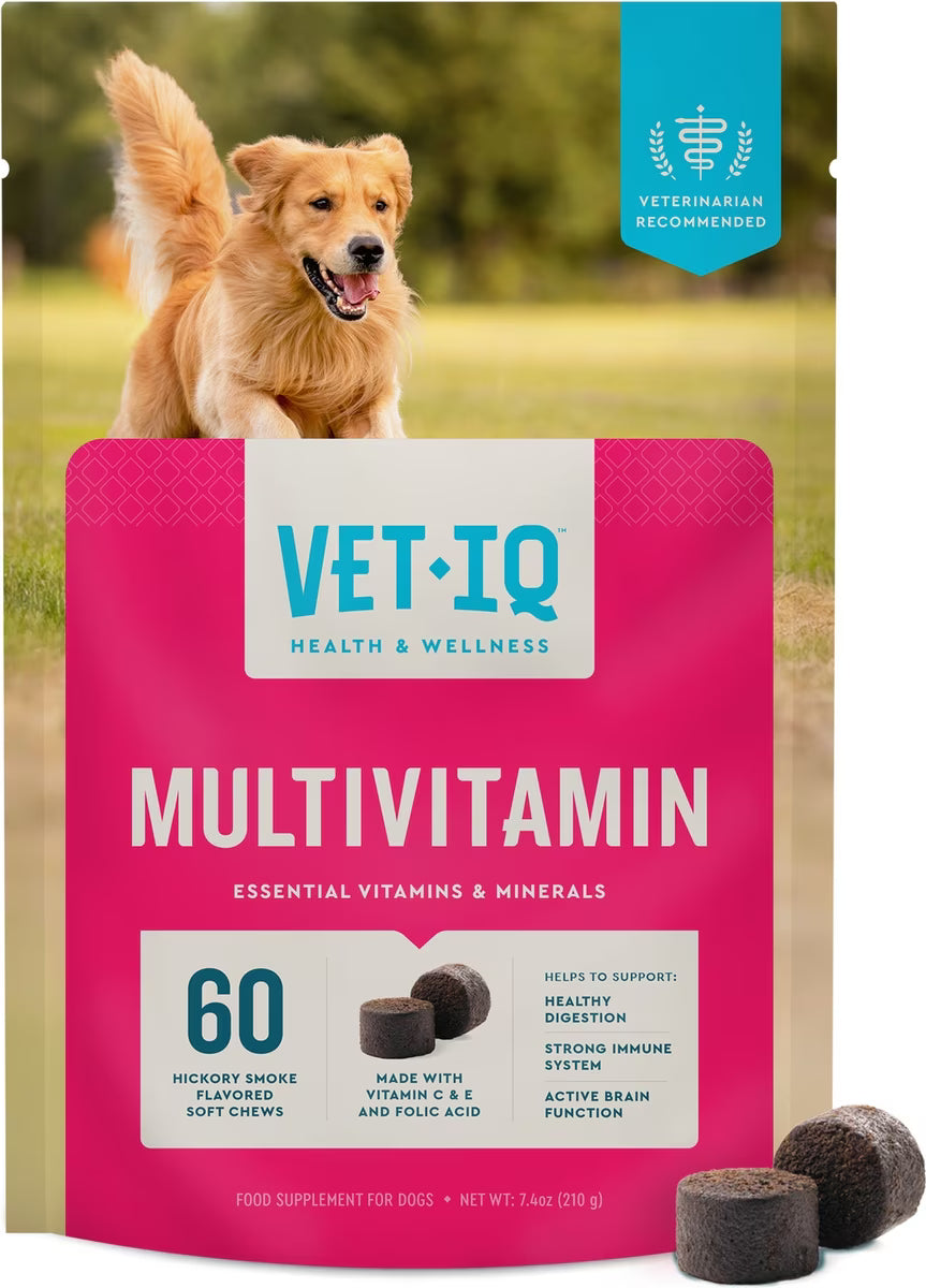 VETIQ Multivitamin Hickory Smoke Flavored Soft Chew Dog Supplement - 60 Count