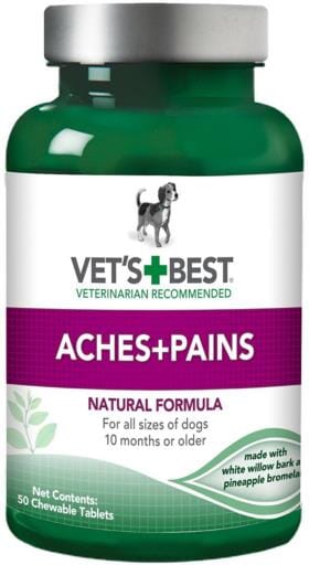 Vet's Best Aches & Pains Formula/Aspirin Free Dog Supplements - 50 Tablets  