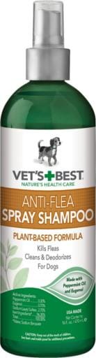 Vet's Best Natural Anti-Flea Dog Flea and Tick Spray Shampoo - 16 oz  