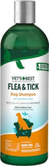 Vet's Best Natural Flea and Tick Cotton Spice Scent Plant-Based Dog Shampoo - 12 Oz Default Title