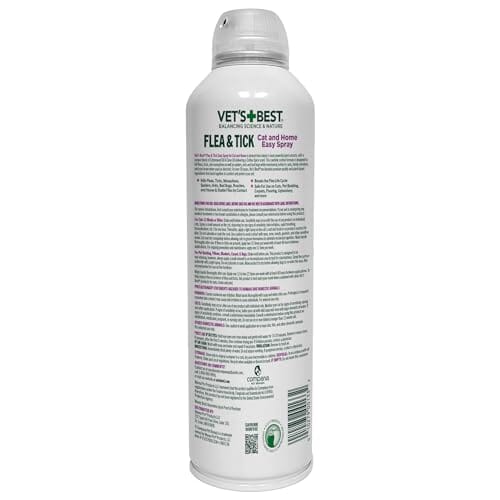 Vet's Best Natural Flea and Tick Cotton Spice Scent Plant-Based Home and Cat Spray