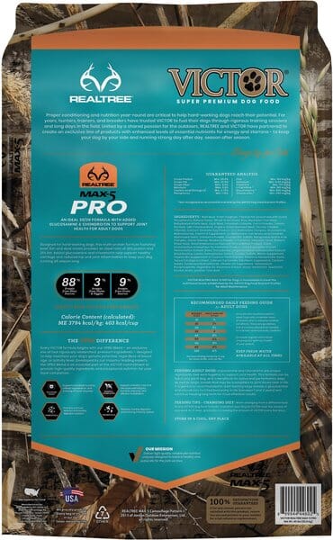 Victor Realtree Max-5 Pro Dry Dog Food - 15 lb Bag