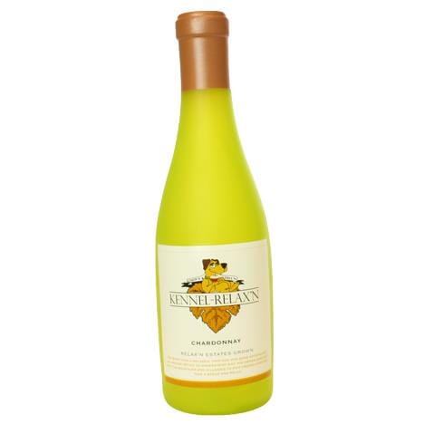 VIP Pet Products Silly Squeakers Kennel Relaxin Wine Bottle Squeak and Chew Dog Toy  