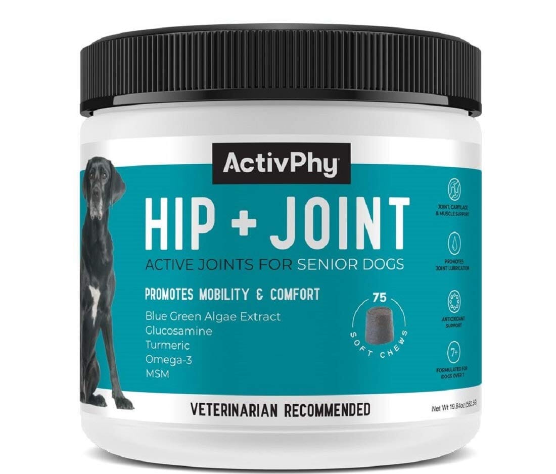 Virbac Activphy Honesty Bites Senior Anti-Inflammatory Hip and Joint Supplement Dog Chews -  75 Count  