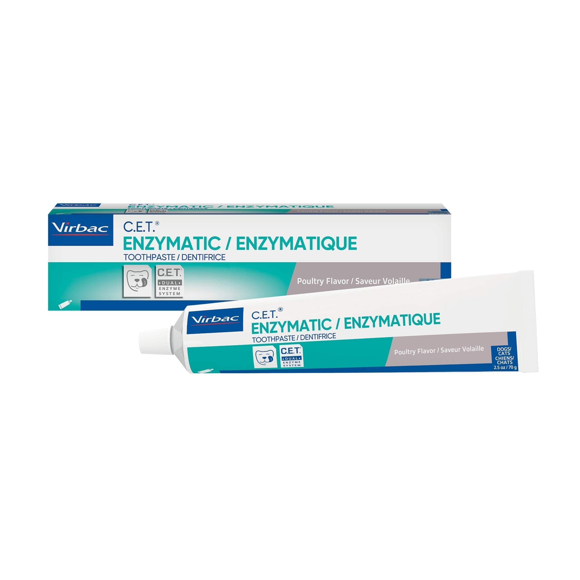 Virbac CET Enzymatic Cat Dog and Small Animal Toothpaste - 2.5 Oz  