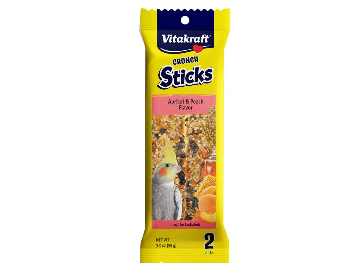 Vitakraft Crunch Sticks Apricot and Peach Cockatiel Bird Treats - 3.5 Oz Default Title