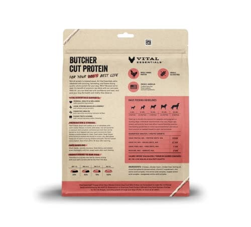 Vital Essential's Grain-Free Chicken Entrée Mini Patties Freeze-Dried Dog Food - 14 Oz  