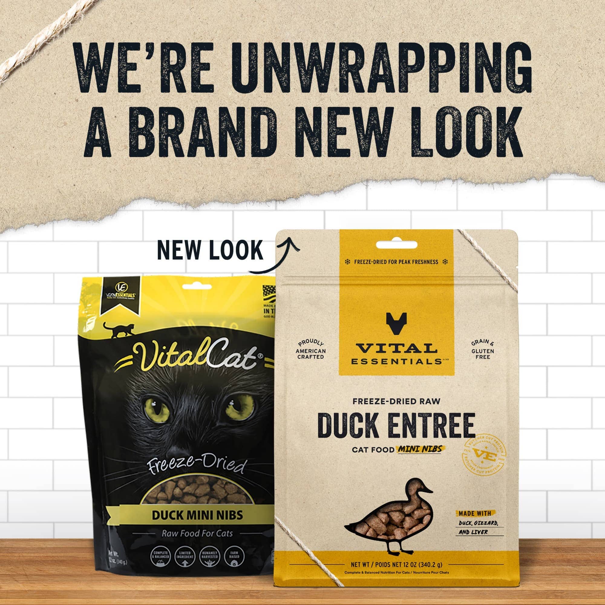 Vital Essential's Grain-Free Duck Entrée Mini Nibs Freeze-Dried Cat Food - 8 Oz  