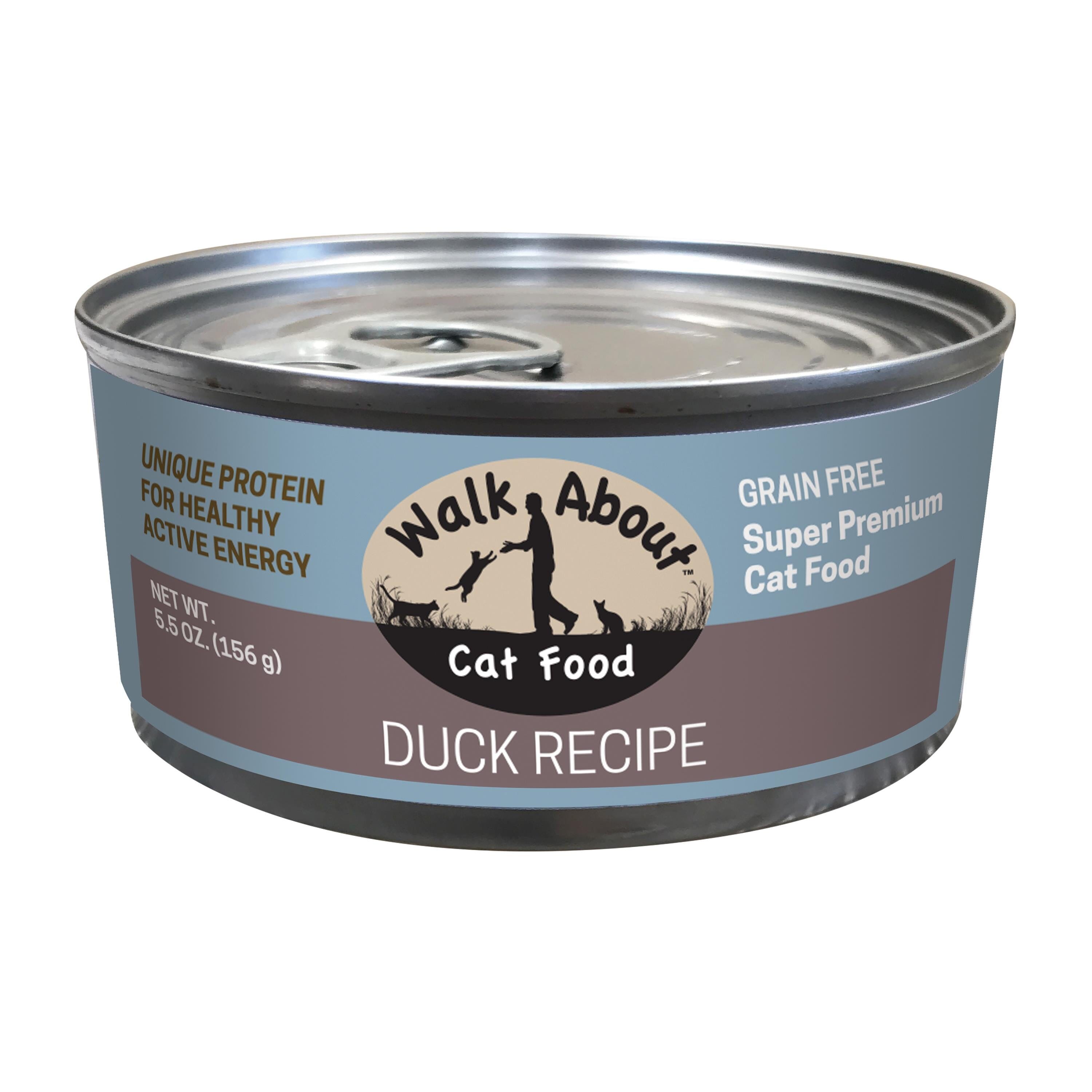 Walk About Grain Free Duck Recipe Canned Cat Food  