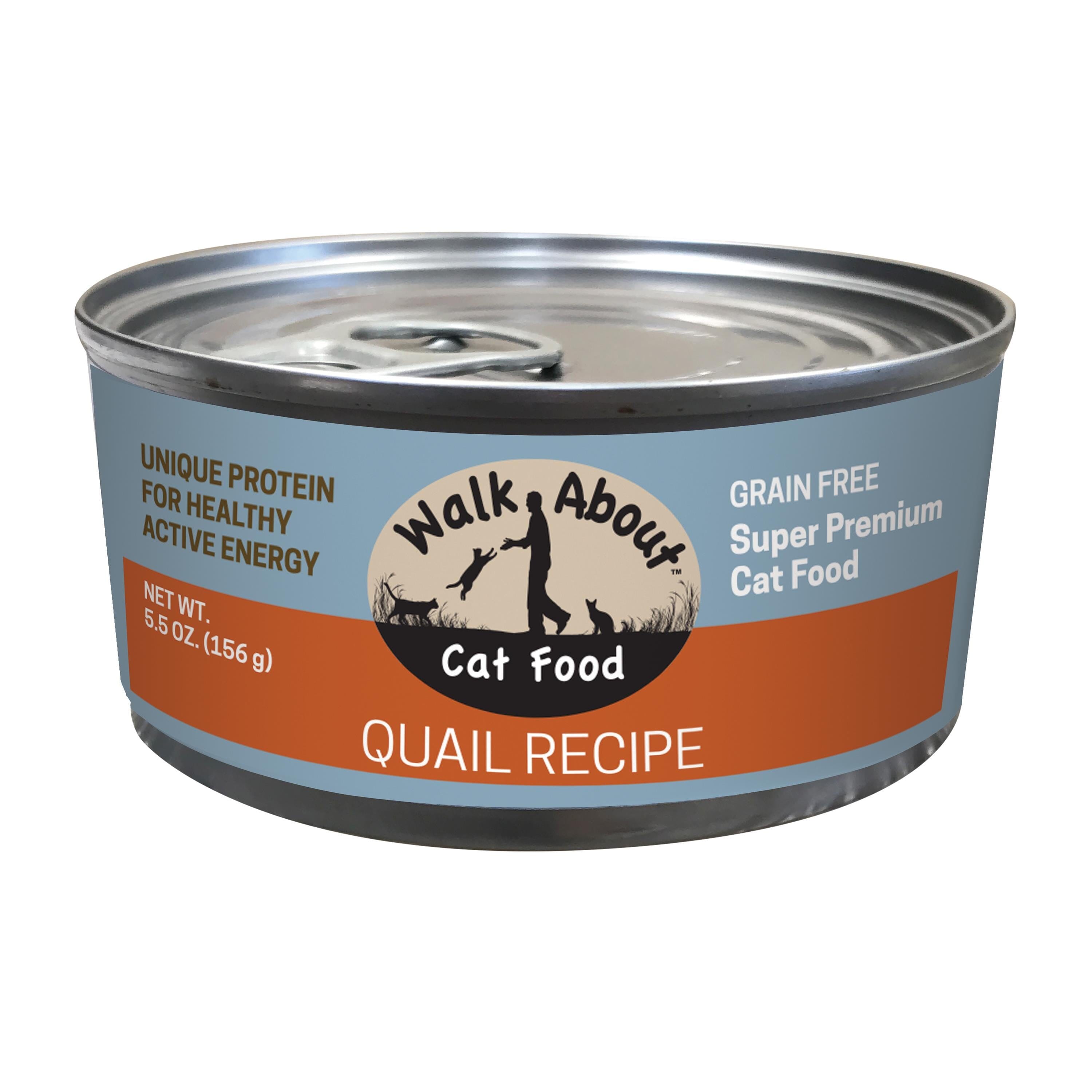 Walk About Grain Free Quail Recipe Canned Cat Food  