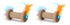 Ware Barbell Roller Corrugated Cat Toy and Scratcher with Feathers and Bells - 6 Inch Default Title