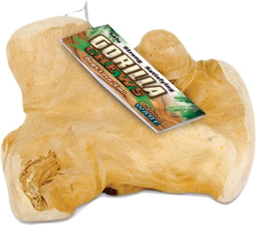 Ware Gorilla Chew Natural Java Wood Chewing Dog Toy Extra Small