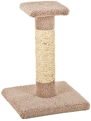 Ware Kitty Cactus Carpeted Sisal Furniture Post Cat Scratcher - Short - L:14 X W:13 X H:18 Inches Default Title