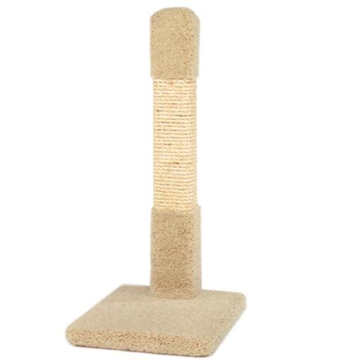 Ware Kitty Cactus Carpeted Sisal Furniture Post Cat Scratcher - Tall - L:14 X W:16 X H:32 Inches