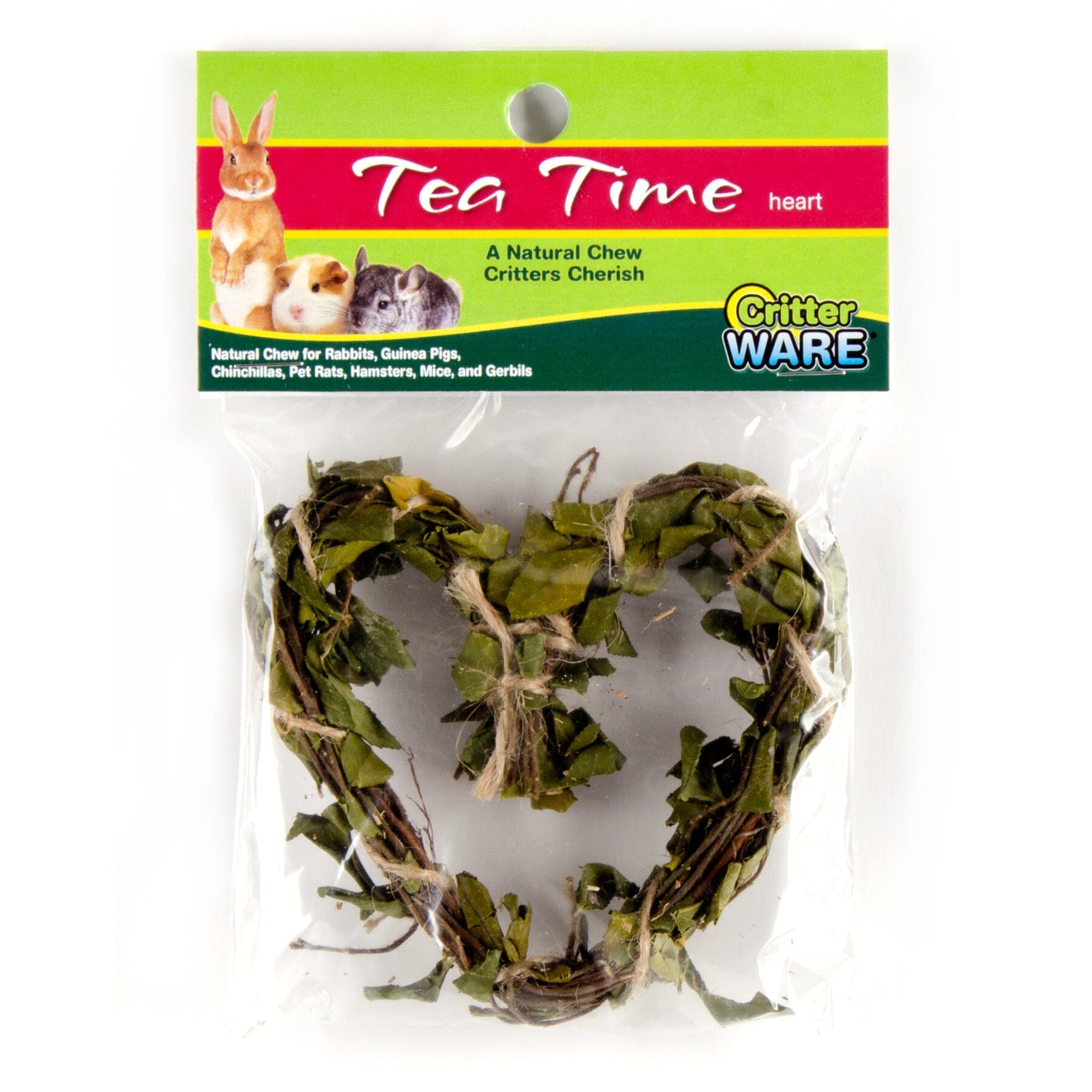 Ware Tea Time Heart Natural Chew Small Animal Chewy Treats -