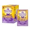 Wellness Appetizing Entrees Shredded Chicken and Salmon in Sauce Wet Cat Food Pouch - 1.4 Oz - 8 Pack - Case of 3