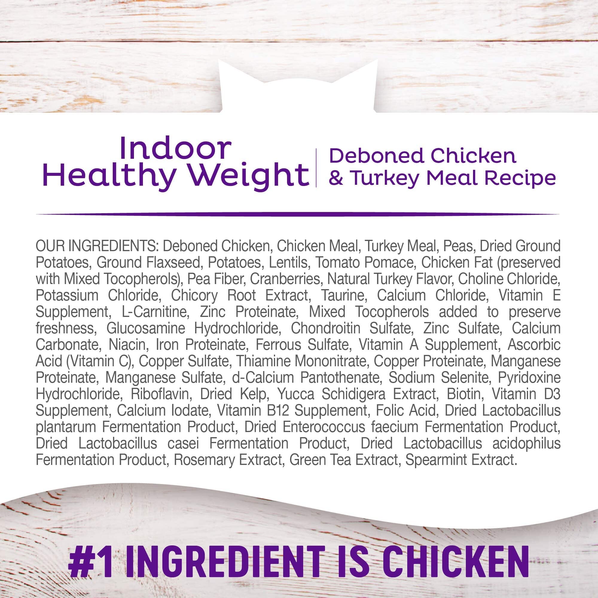 Wellness Complete Health Healthy Weight Grain-Free Chicken and Turkey Indoor Dry Cat Food - 11.5 Lbs  