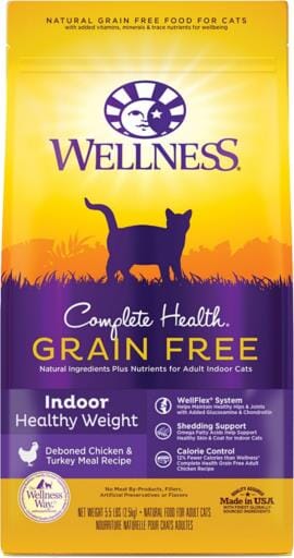 Wellness Complete Health Healthy Weight Grain-Free Chicken and Turkey Indoor Dry Cat Food - 5.5 Lbs