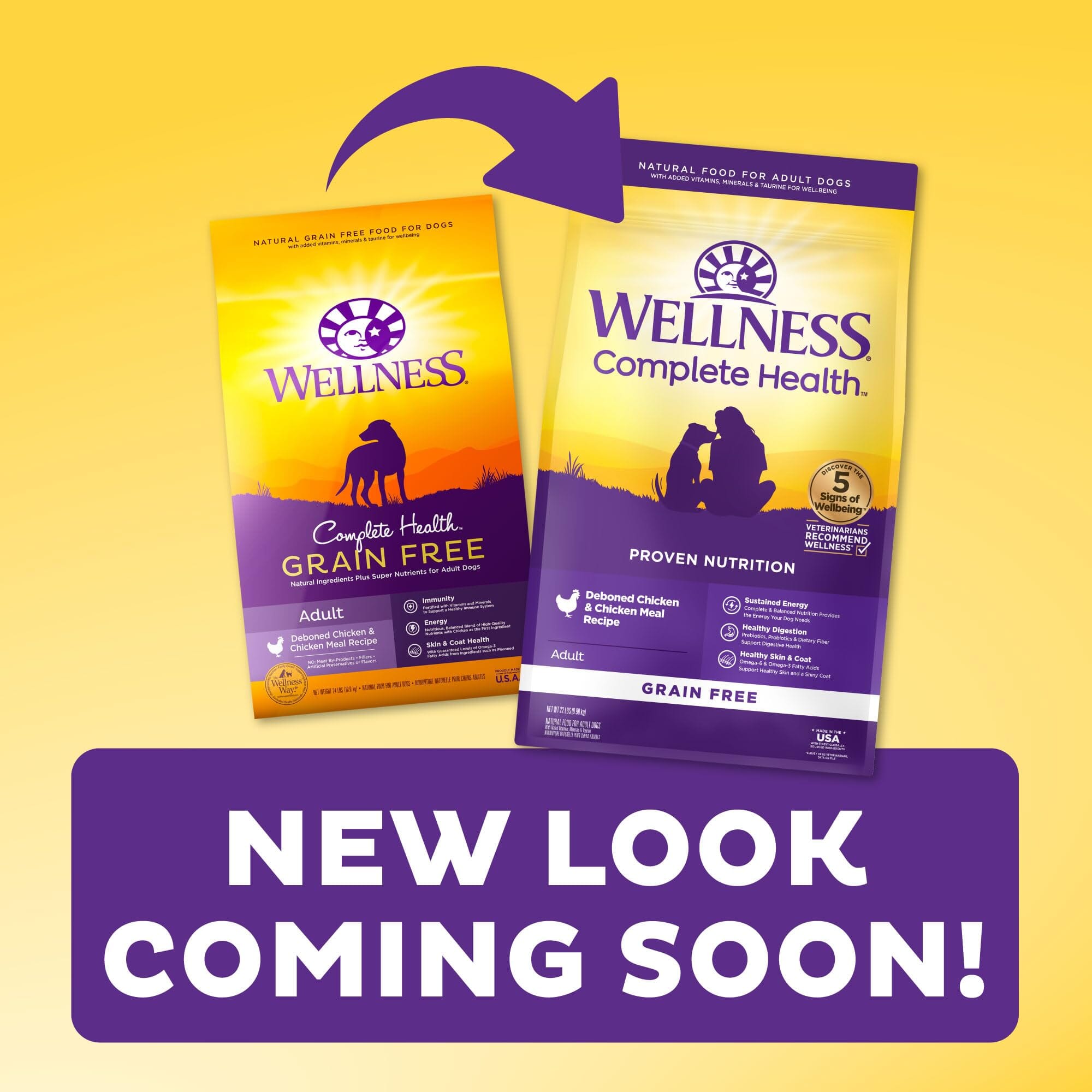 Wellness Complete Health Natural Adult Grain Free Deboned Chicken and Chicken Meal Recipe Dry Dog Food  