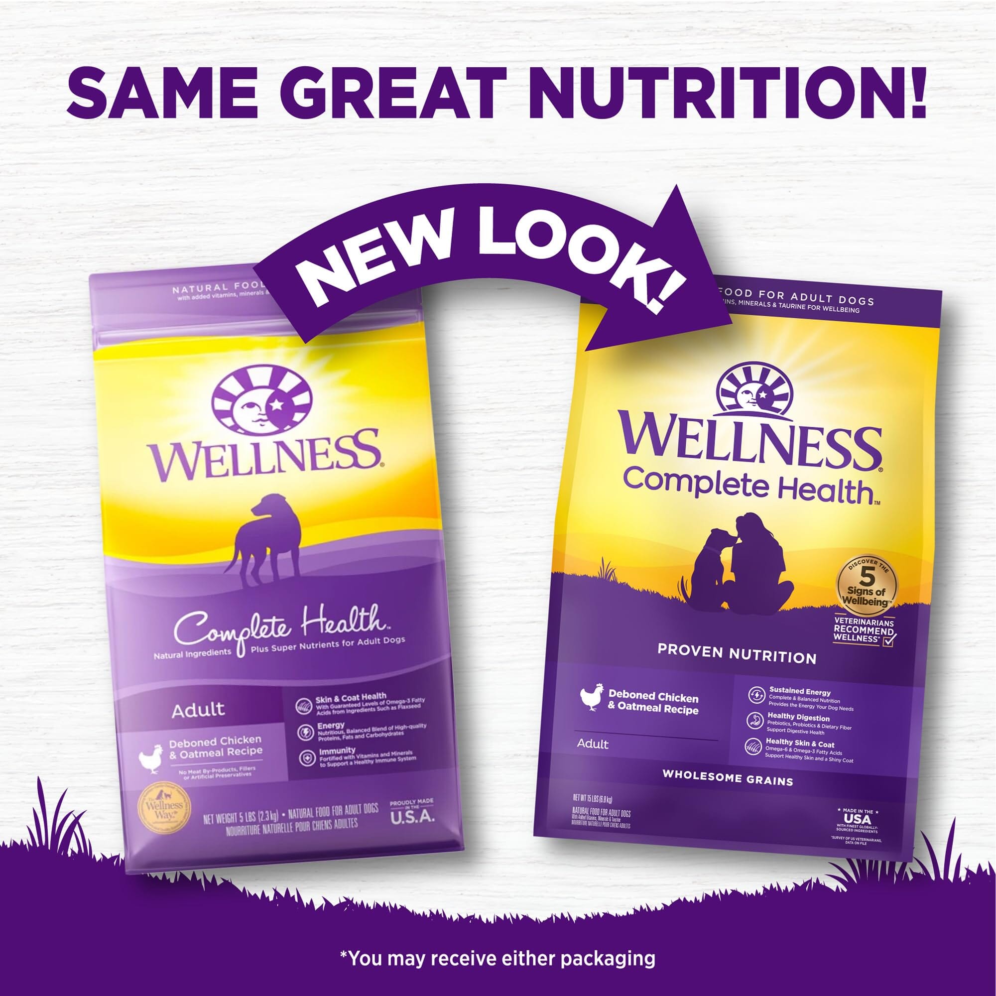 Wellness Complete Health Natural Chicken Recipe Dry Dog Food  