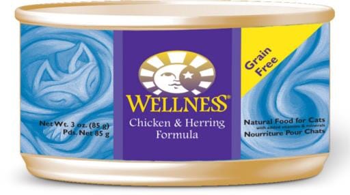 Wellness Complete Health Natural Grain Free Chicken and Herring Pate Wet Canned Cat Food  