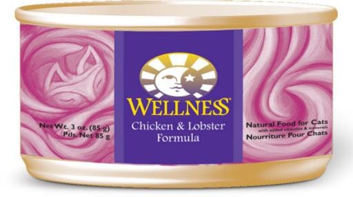 Wellness Complete Health Natural Grain Free Chicken and Lobster Pate Wet Canned Cat Food  