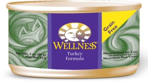 Wellness Complete Health Natural Grain Free Turkey Pate Wet Canned Cat Food  