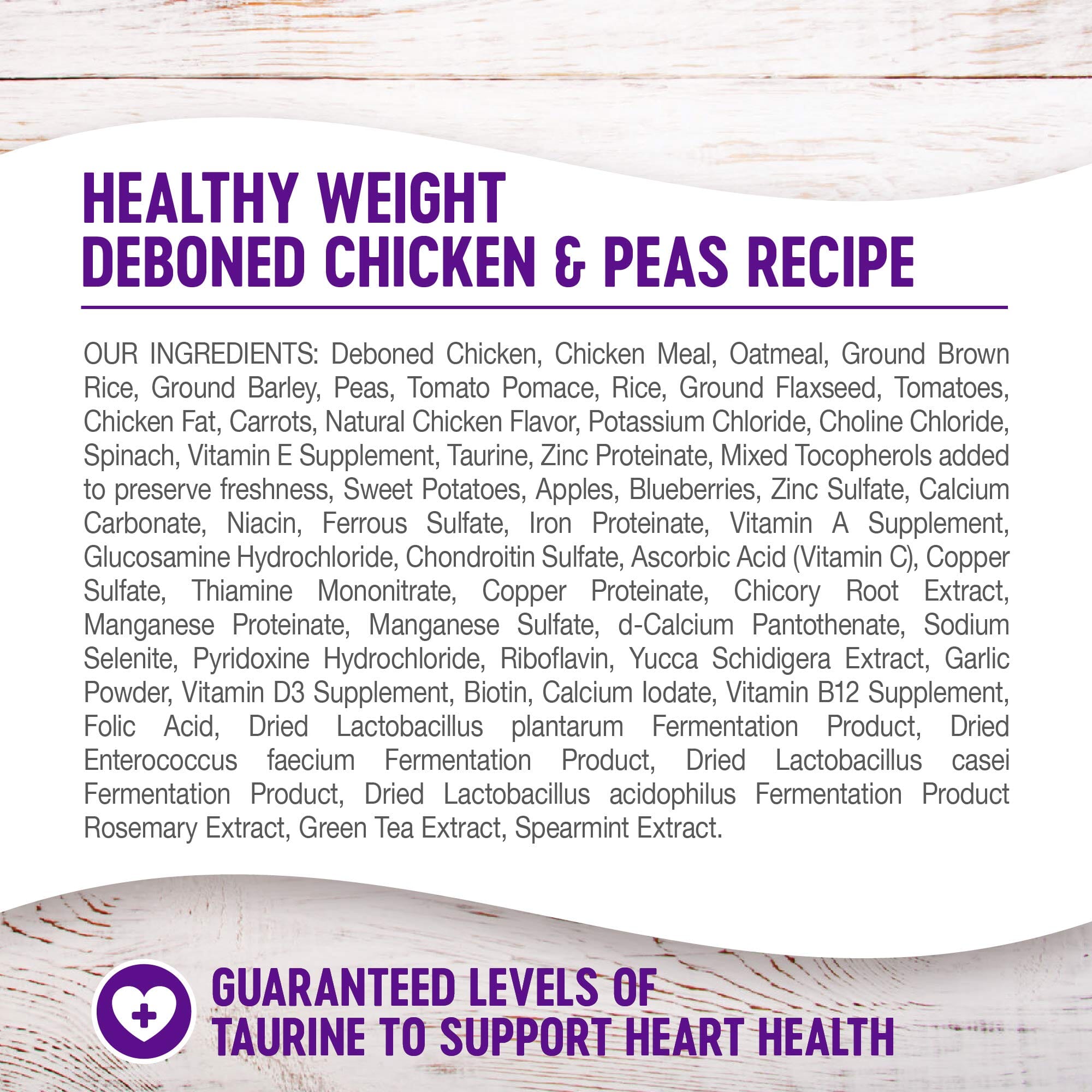Wellness Complete Health Natural Healthy Weight Chicken and Peas Recipe Dry Dog Food  