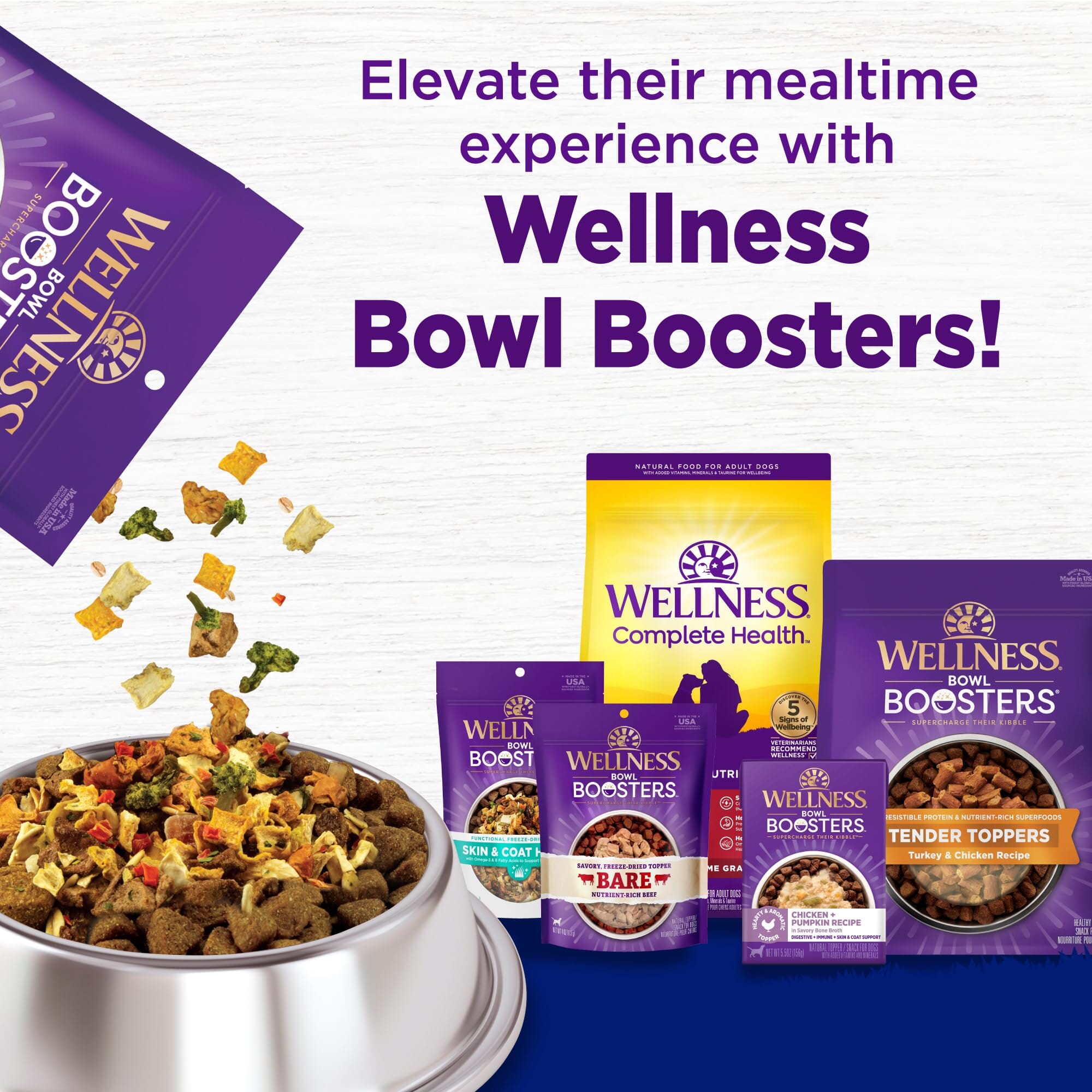 Wellness Complete Health Natural Large Breed Adult Chicken and Brown Rice Recipe Dry Dog Food  