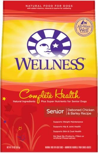 Wellness Complete Health Natural Senior Health Chicken Recipe Dry Dog Food  