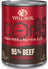 Wellness Core 95% Grain-Free High-Protein Beef and Carrots Canned Dog Food - 12.5 Oz - Case of 12  