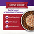 Wellness Core Bowl Boosters Simply Shreds Grain-Free Flaked Tuna Beef and Carrots Wet Dog Food Topper Pouch - 2.8 Oz - Case of 12  
