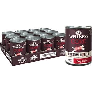 Wellness Core Digestive Health Grain Free Beef Recipe Canned Dog Food  