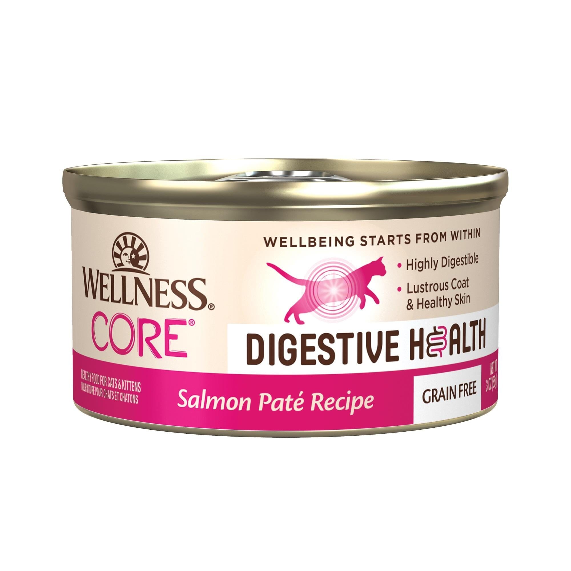 Wellness Core Digestive Health Salmon Pate Recipe Canned Cat Food  